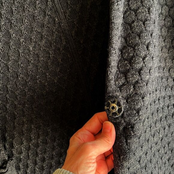 Lululemon Merino Wool Charcoal Gray Cardi All Day Oversized Cardigan XS/S - Picture 8 of 13